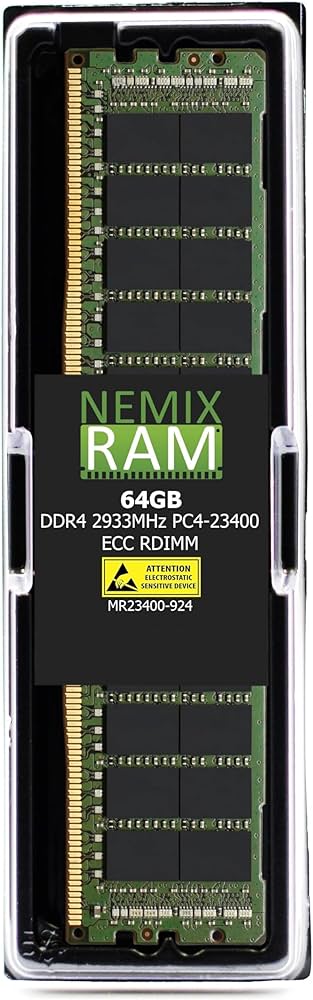 NEMIX RAM 64GB (1X64GB) DDR4 2933MHZ PC4-23400 2Rx4 1.2V CL21 288