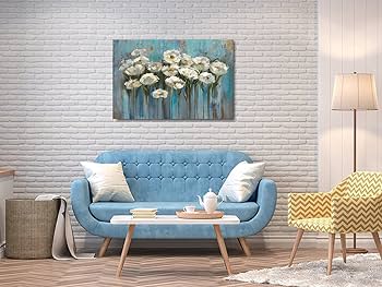 Amazon.co.jp: 花の写真 完全手描き油絵 3D立体 アートパネル 壁掛け