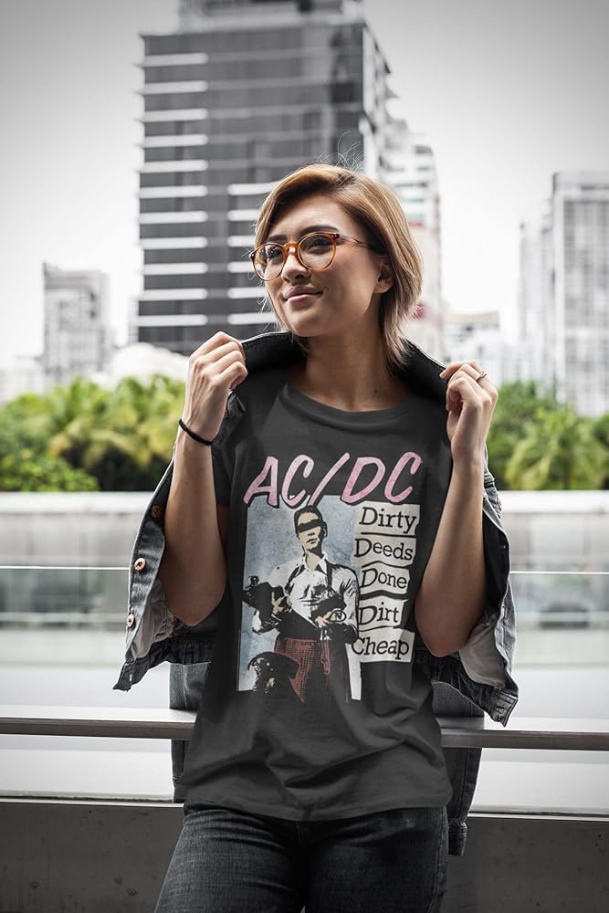 Amazon.com: AC/DC Vintage Rock Band Music Group Dirty Deeds Done