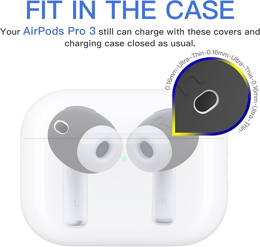 Amazon.com: [Fit in Case] 3 Pairs Cover for AirPods Pro 3