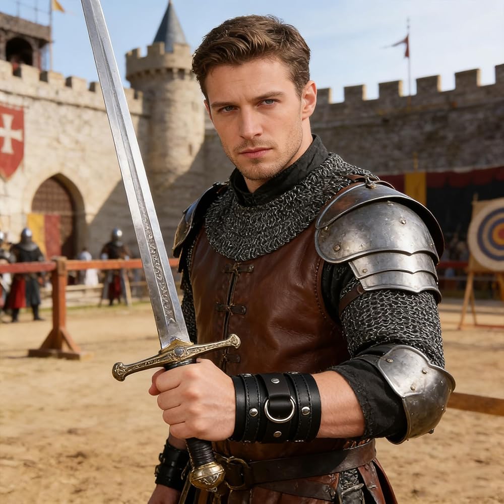 Amazon | HZMAN ワイドカフラップ ゴシックリストバンド パンクロック