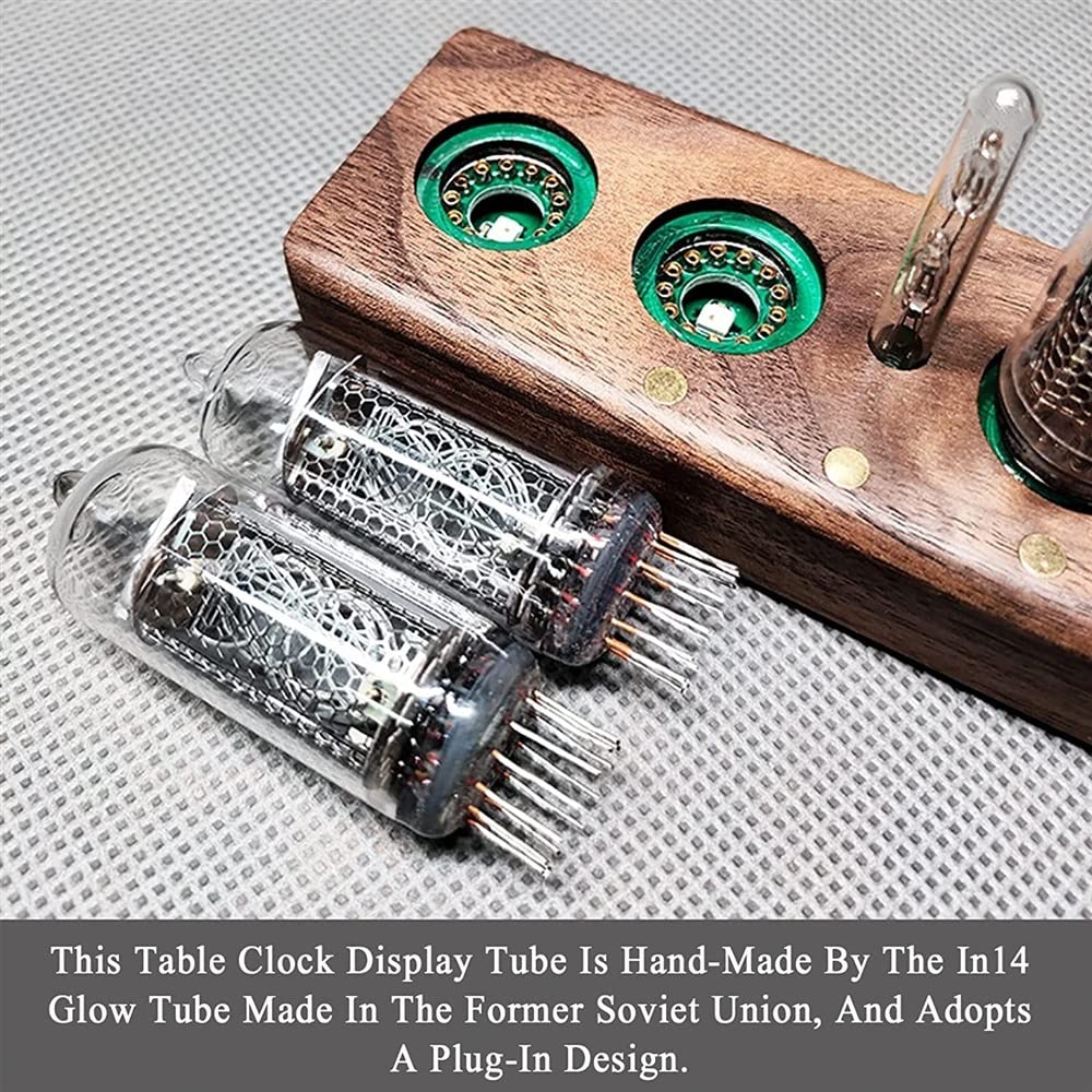 Amazon.co.jp: デスクデコレーションニキシー管時計、IN-14ニキシー