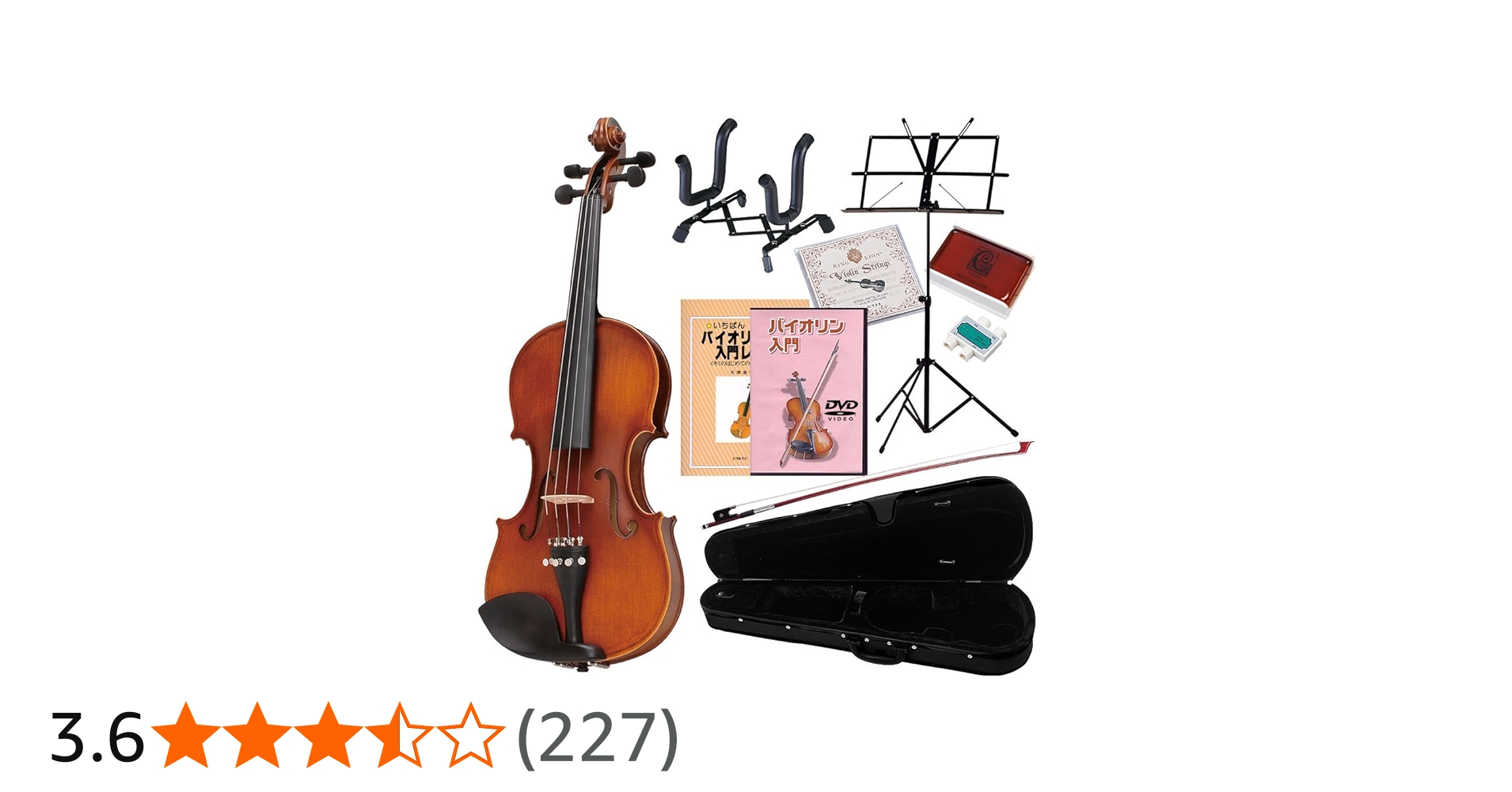 Amazon | Hallstatt入門用バイオリン V-12 10点セット 4/4サイズ