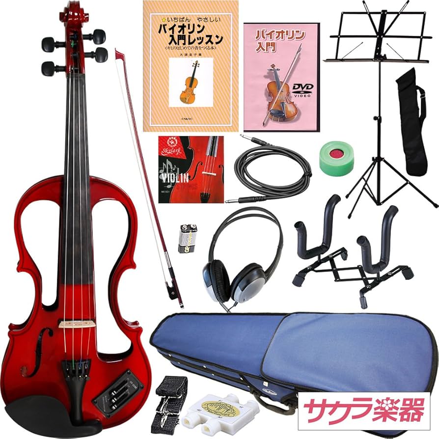 Amazon | Hallstatt ハルシュタット エレキヴァイオリン EV-30/レッド