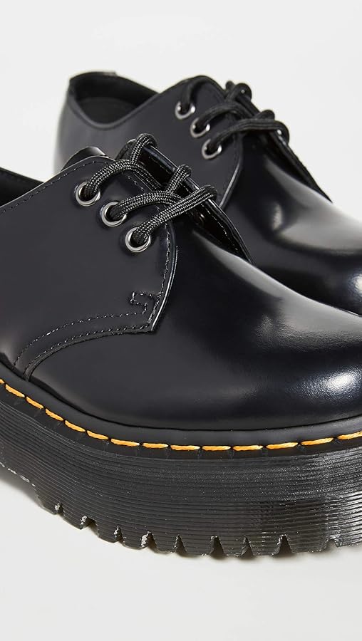 Amazon.com: Dr. Martens Unisex 1461 Quad Oxford, Black Polished