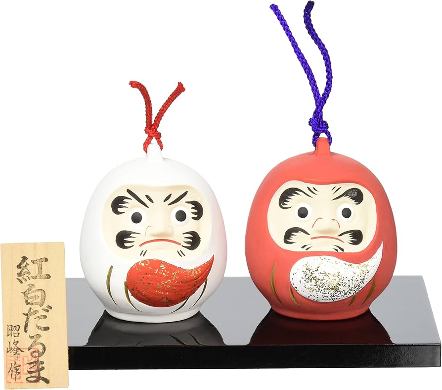 Amazon.co.jp: 瀬戸陶芸社 紅白だるま S244 : ホーム＆キッチン