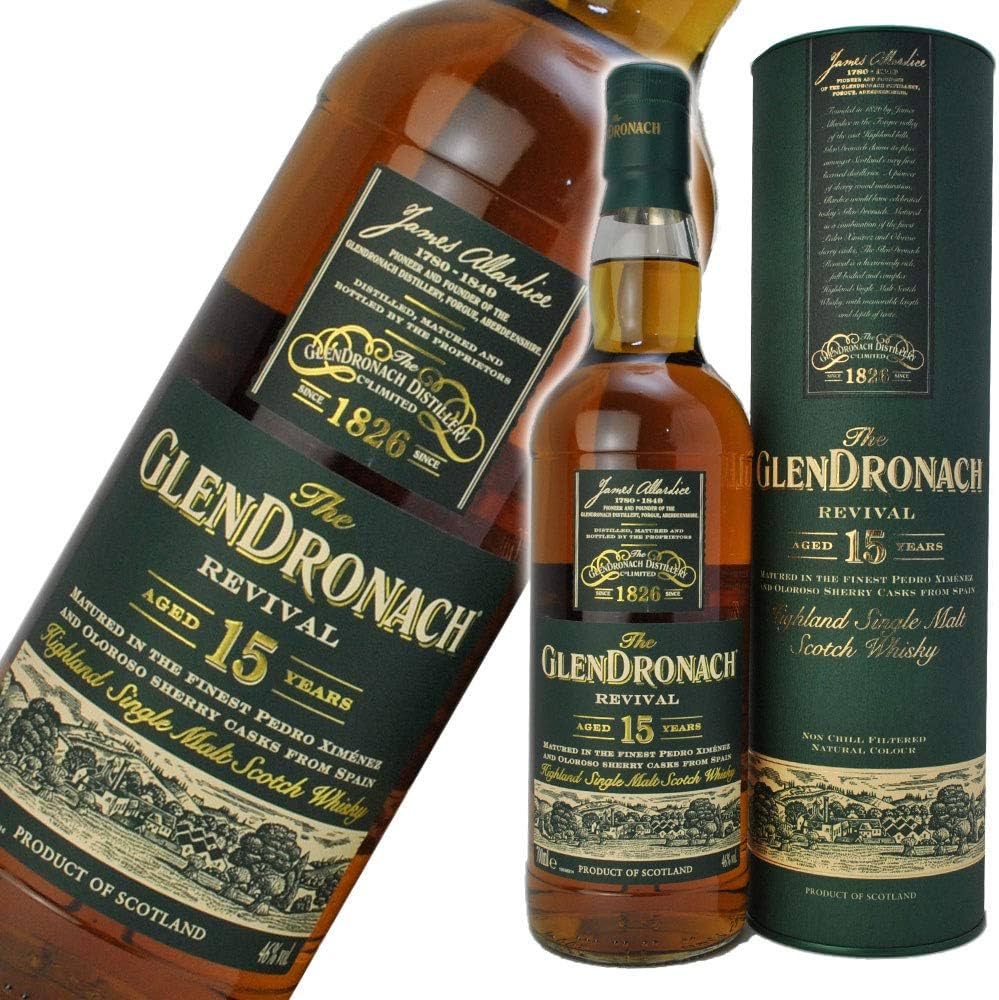 Amazon.co.jp: グレンドロナック 15年 リバイバル 700ml 46度 [並行