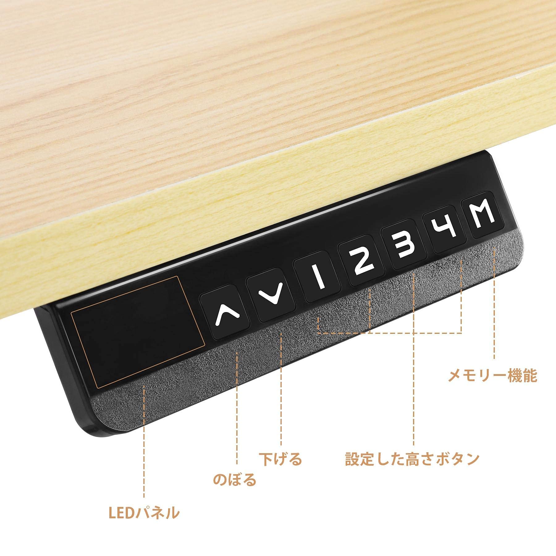 Amazon | 電動式昇降デスク パソコンデスク 脚+天板 2モーター 4