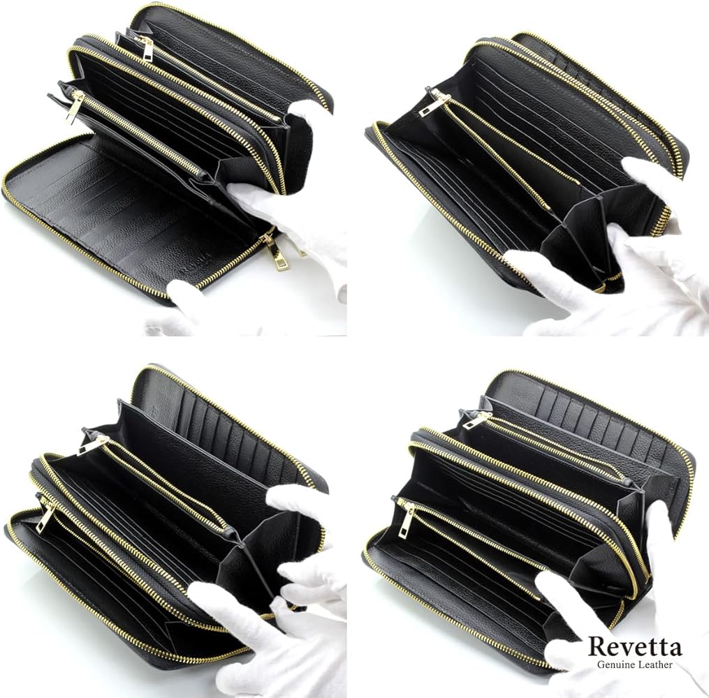 Amazon | [レヴェッタ] エイ革 長財布 大容量 ガルーシャ スティング