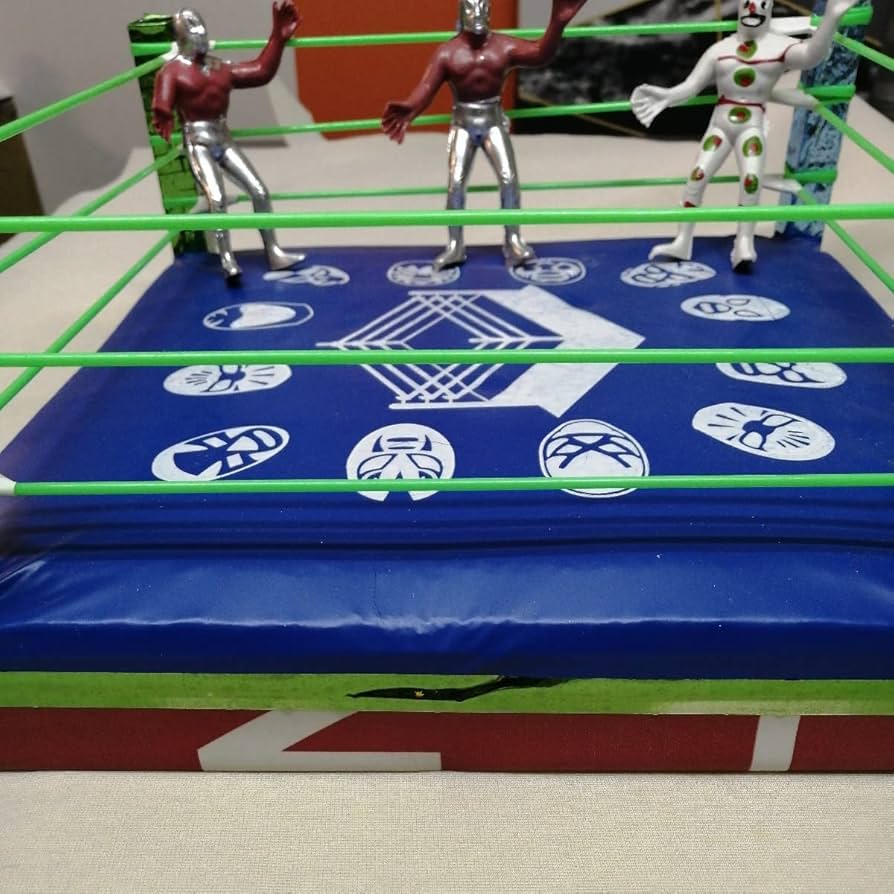 Amazon.co.jp: メキシコ限定 ルチャリブレ コレクション リング 木製 3