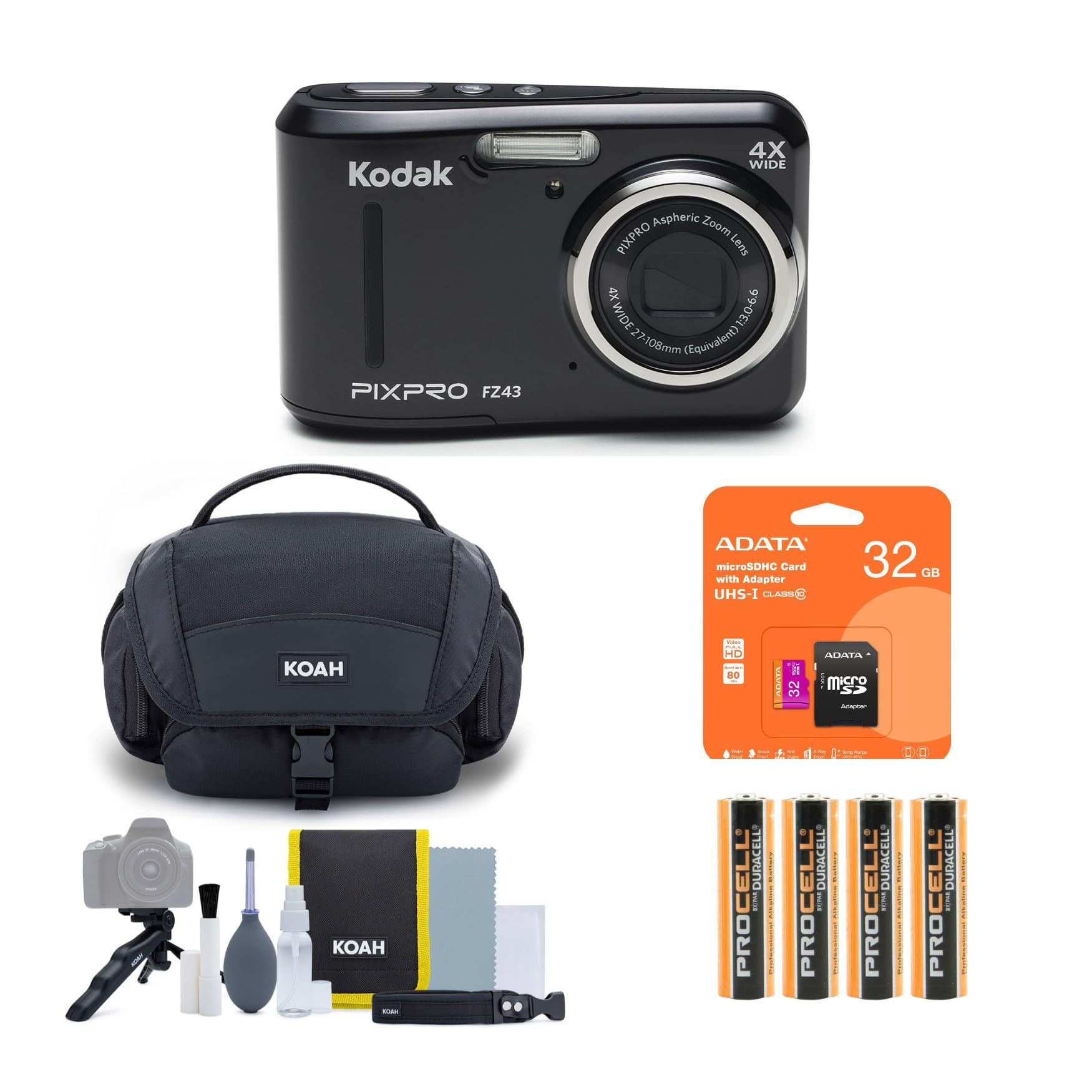 Amazon.com : Kodak PIXPRO FZ45 Friendly Zoom Digital Camera (Black