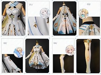 Amazon.co.jp: 原神周辺 空 蛍 コスプレ衣装 髪飾り/靴下付き げんしん