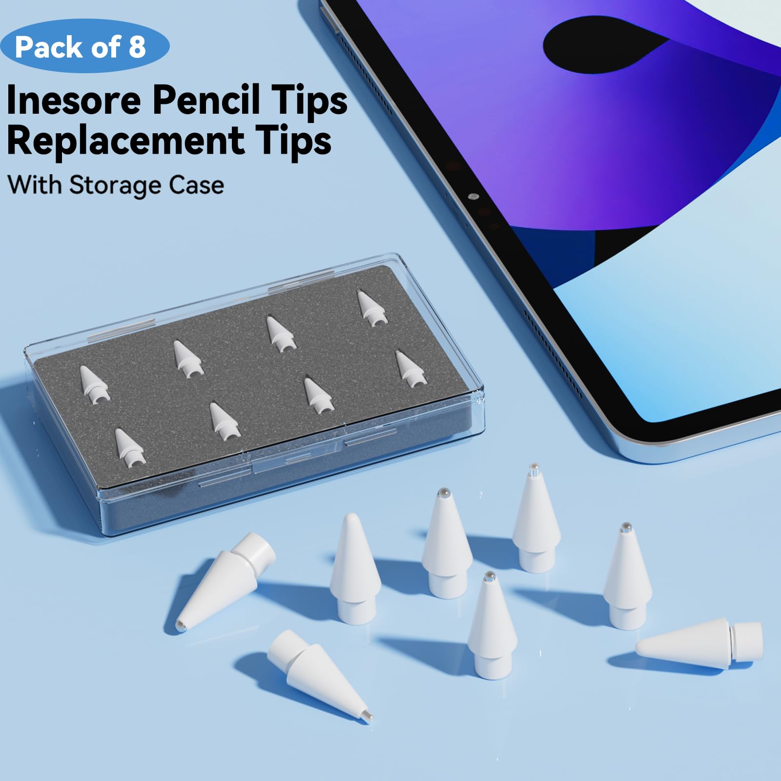 Amazon.com: Inesore 8 Pack for Apple Pencil Tips Replacement