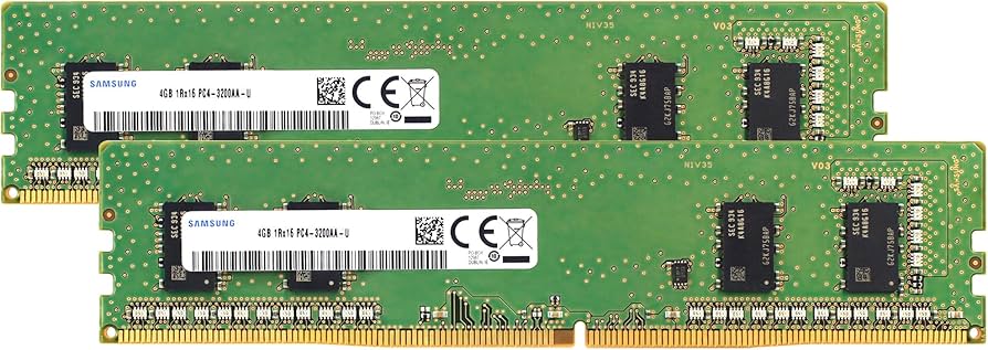 Samsung 8GB (2x4GB) DDR4 3200MHz PC4-25600 (PC4-3200AA) CL22 UDIMM