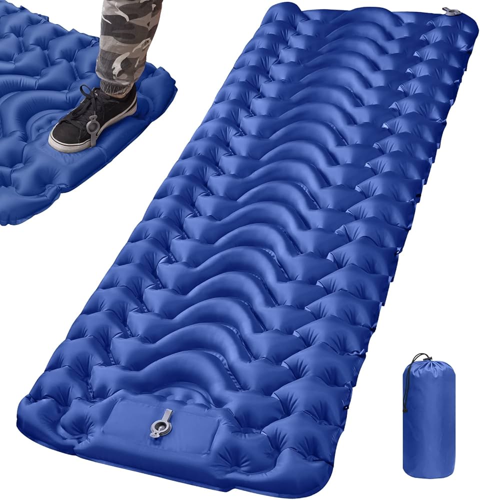Amazon.co.jp: エアーマット キャンプマット 厚さ8CM KINGOODS 車中泊