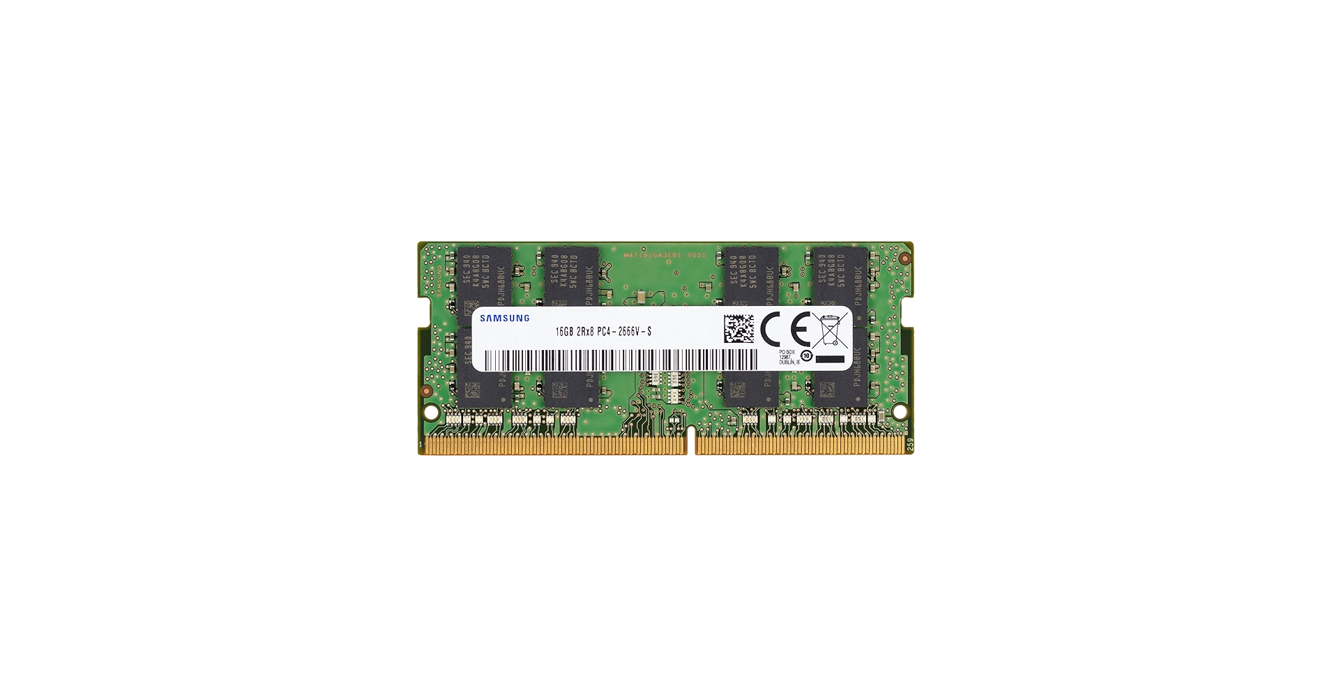 Samsung 16GB DDR4 2666MHz PC4-21300 (PC4-2666V) CL19 SODIMM 2Rx8