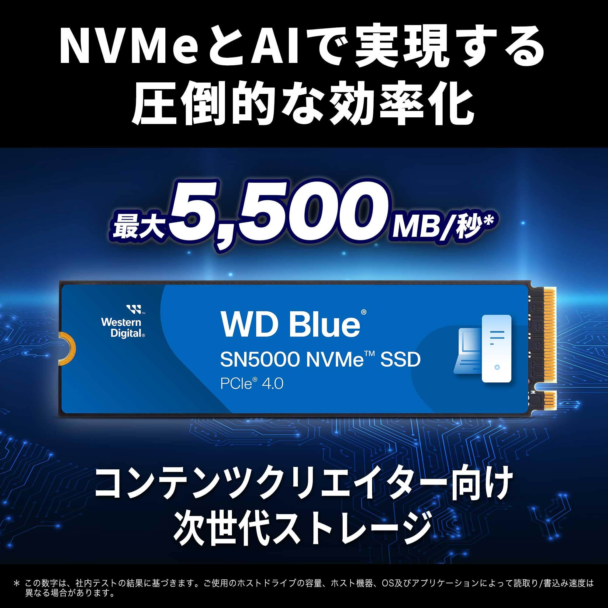 Amazon | Western Digital ウエスタンデジタル 内蔵SSD 4TB WD Blue