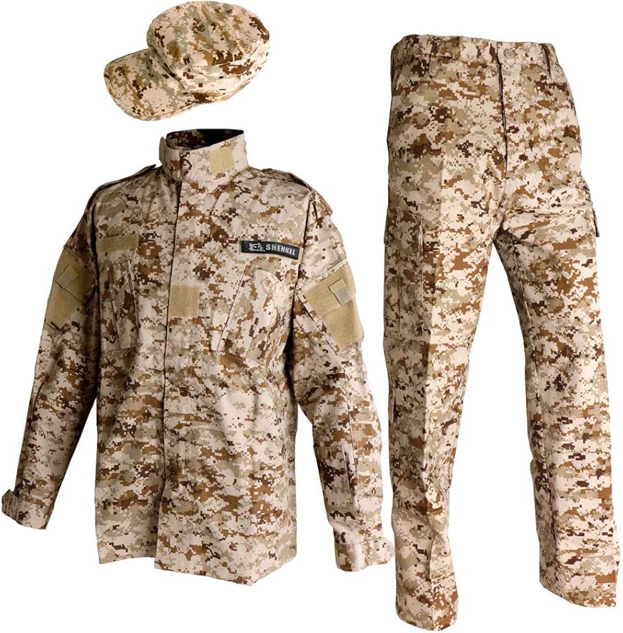 Amazon | 迷彩服上下・パトロールキャップセット デザートマーパット