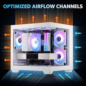 Amazon.com: darkFlash ITX PC Case, Pre-Install 3 PWM ARGB Fans