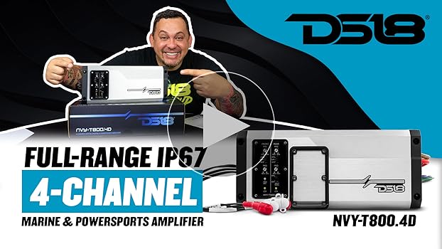 Amazon.com: DS18 NVY-T800.4D 4-Channel Marine Waterproof Amplifier