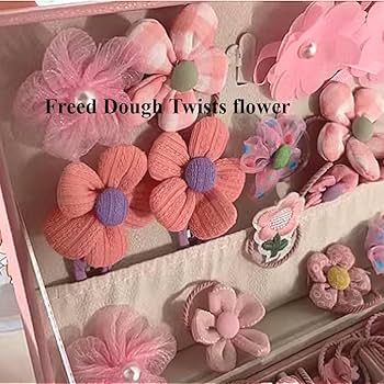 Amazon.com : Pink Hair Clip Box Floral Hairpin Birthday Gift For