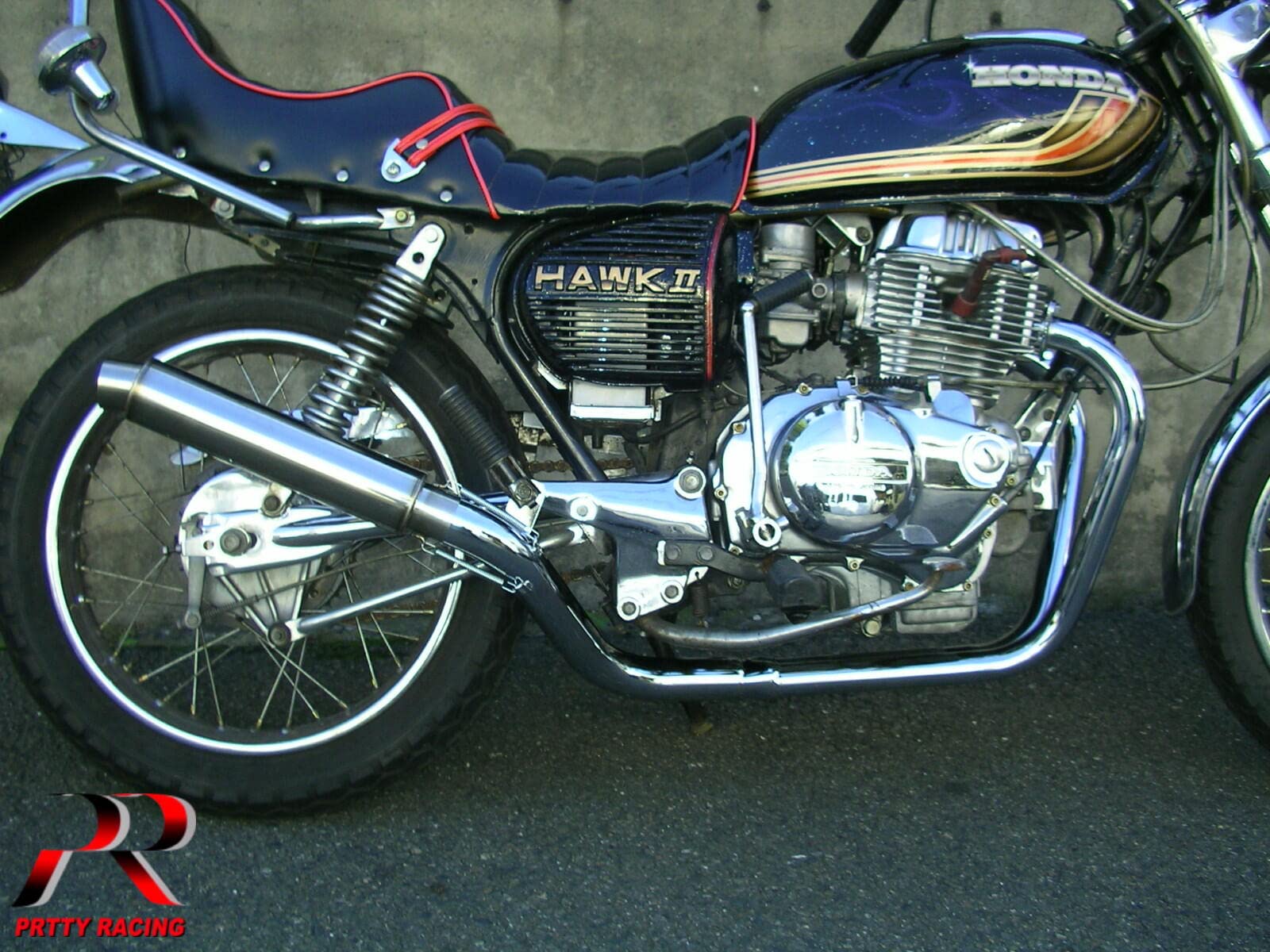 Amazon | CB250T CB400T ホーク2 2-1管 50.8π アルミサイレンサー