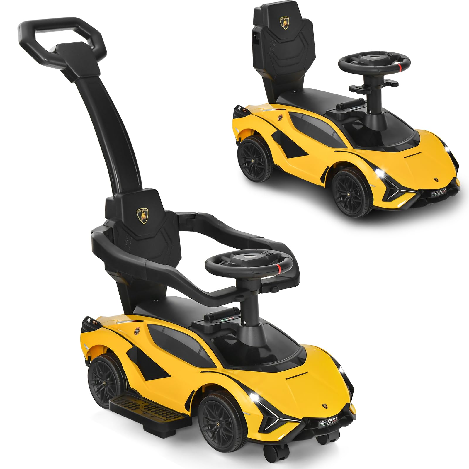 Amazon.com: INFANS 3 in 1 Ride on Push Car, Licensed Lamborghini