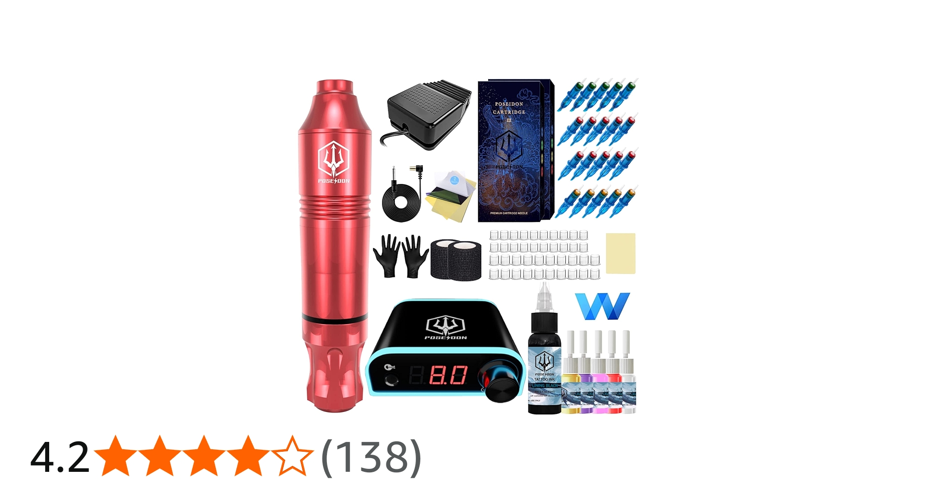 Amazon | POSEIDON ロータリータトゥーペンキット 初心者用 タトゥー