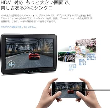 Amazon.co.jp: ヘッドレストモニター XTRONS 11.6インチ リアモニター