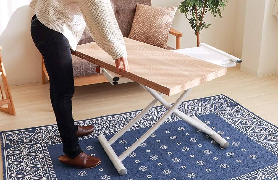 Amazon｜ヤマソロ 昇降テーブル テーブル グロリアス 82-644 (ブラウン