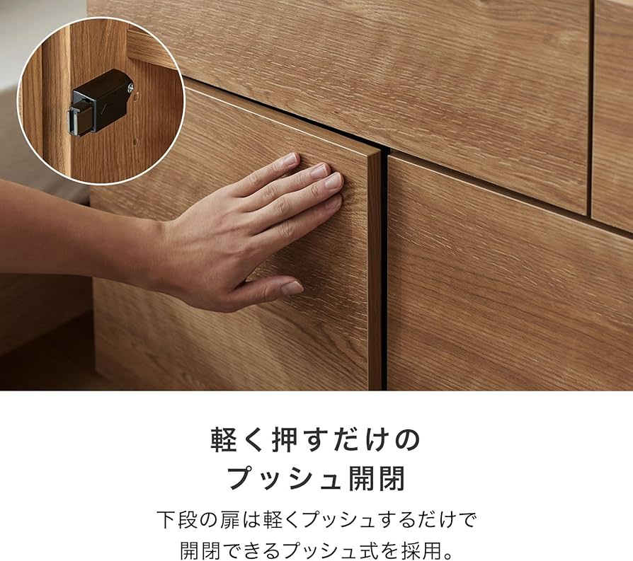 Amazon.co.jp: LOWYA ロウヤ サイドボード カウンター下収納 リビング