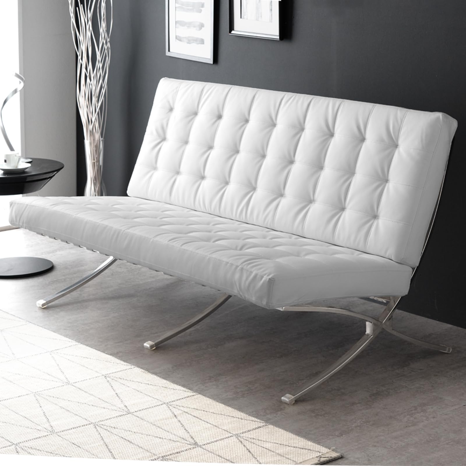 Amazon｜タンスのゲン ソファ 2人掛け バルセロナチェア デザイナーズ