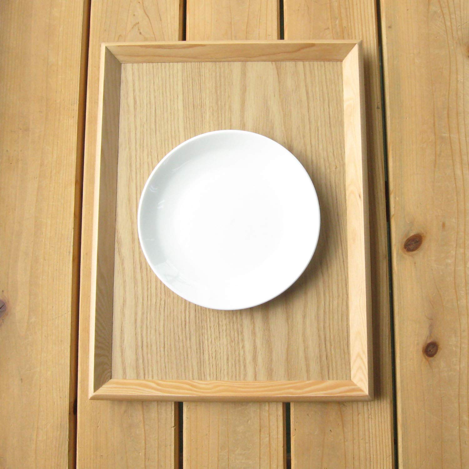 Amazon｜ナガオ 木製 おぼん トレー 36×27×2.4cm ナチュラル WK506MW