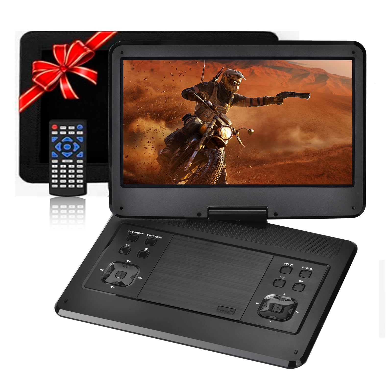 Amazon | Jekero ポータブルDVDプレーヤー 16.9型 液晶14.1インチ超大