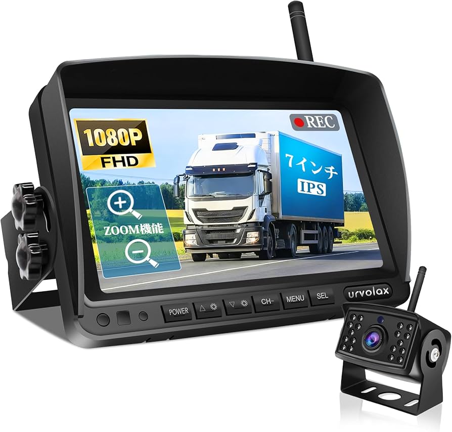 Amazon.co.jp: URVOLAX バックカメラモニターセット【録画機能付き