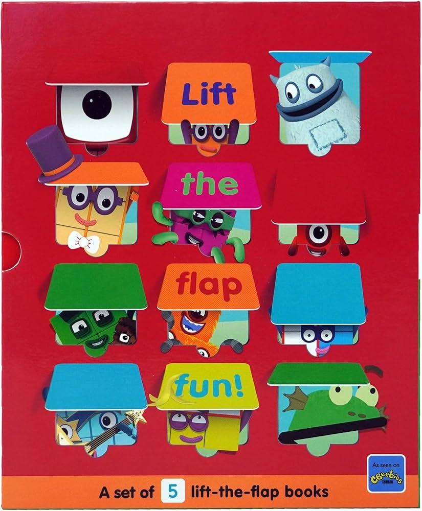 Amazon | Numberblocks and Alphablocks 5 Book Lift-the-Flap Set
