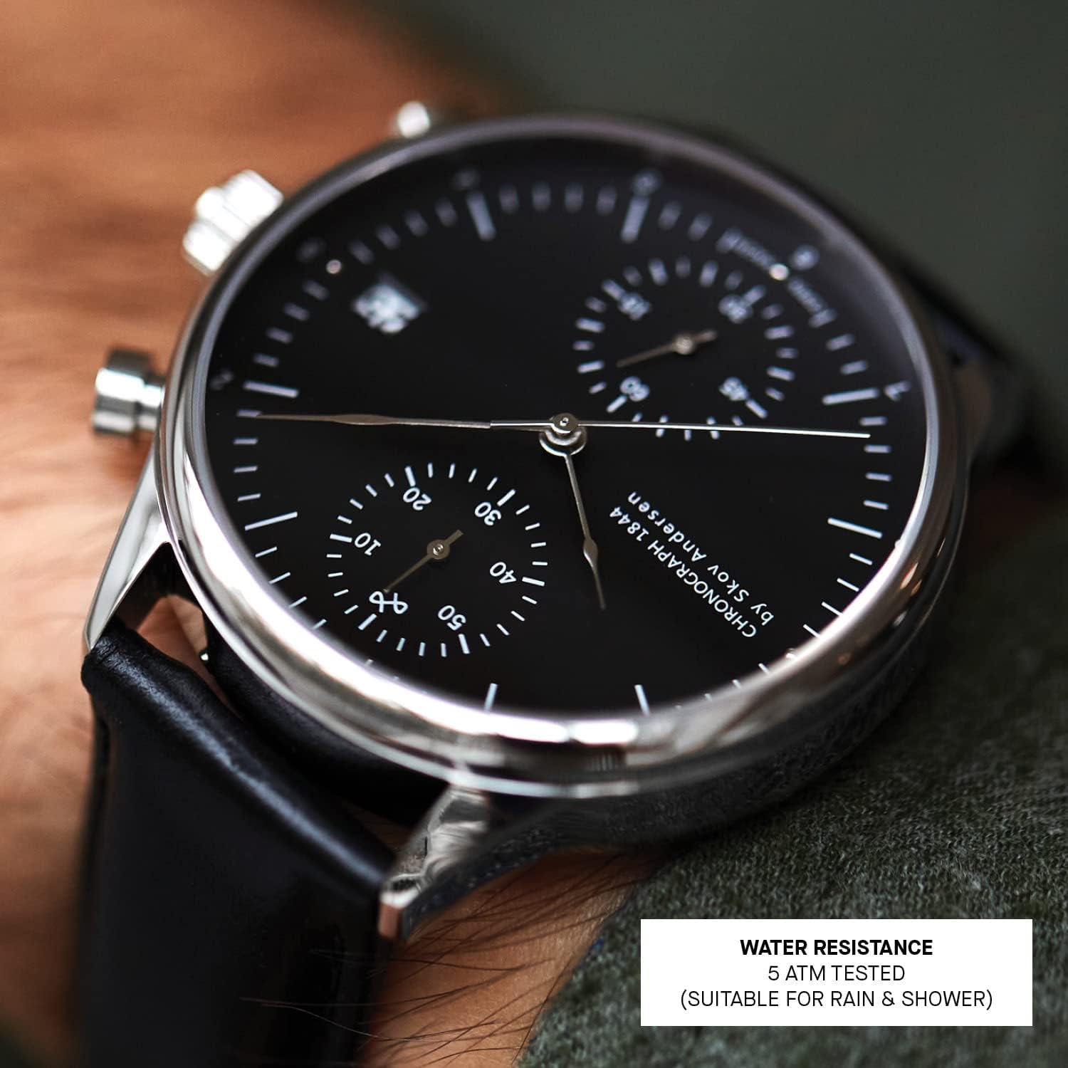 About Vintage 1844 Chronograph Mens Watch, Stainless Jamaica | Ubuy