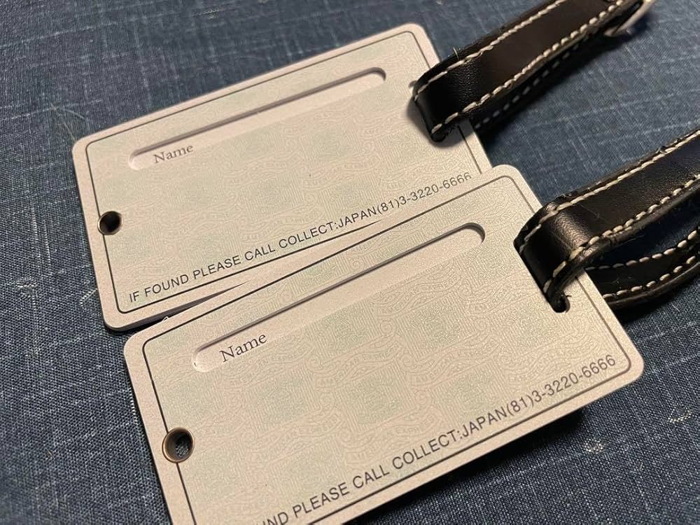 Amazon.co.jp: Amex Platinum Luggage Tags, Set of 2 : Clothing