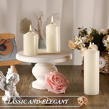 Amazon.com: MTLEE 54 Pack Dripless Pillar Candles 3