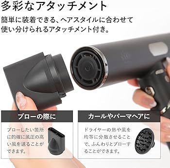 Amazon | 87saku ハナサク ドライヤー ヘアドライヤー 速乾 軽量 美髪