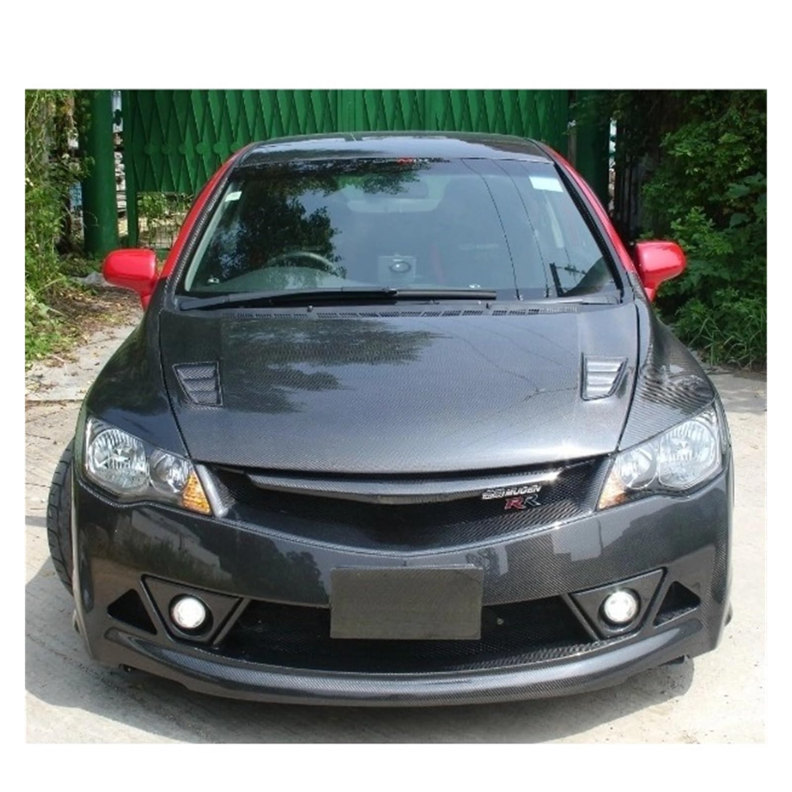 Amazon.co.jp: RRスタイルカーボンファイバーフロントバンパーとグリル