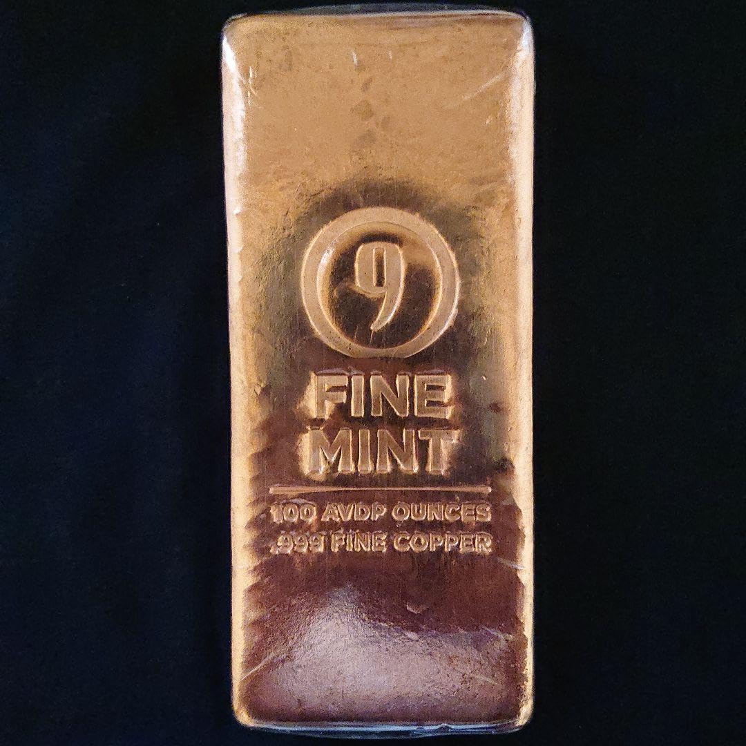 Amazon.co.jp: アメリカ製?FINE MINT社銅インゴット100oz銅塊延べ棒
