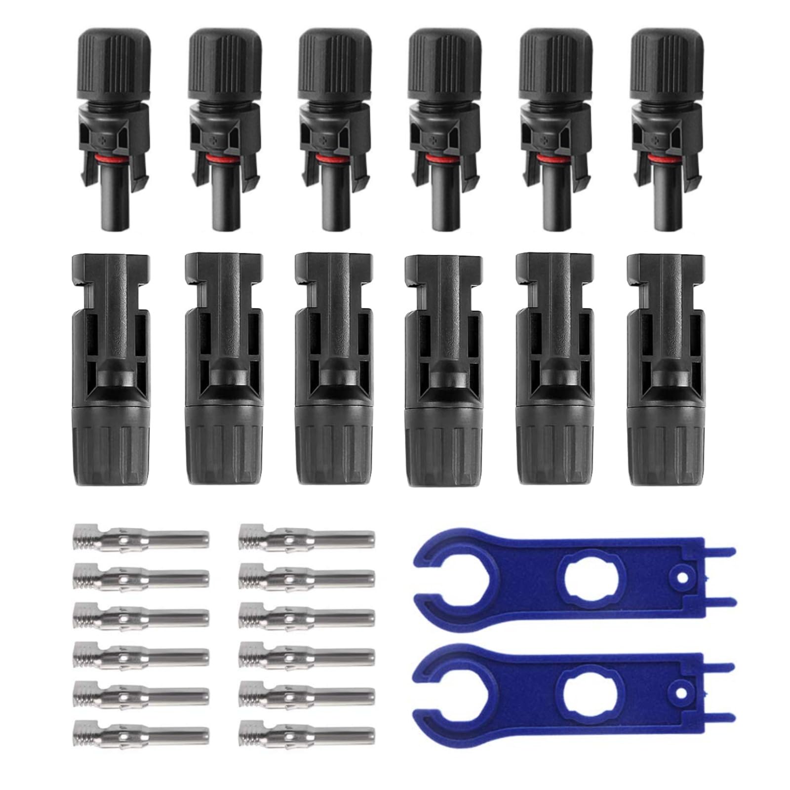 Amazon | aninako ソーラーパネルケーブルコネクタ MC4コネクター 【6