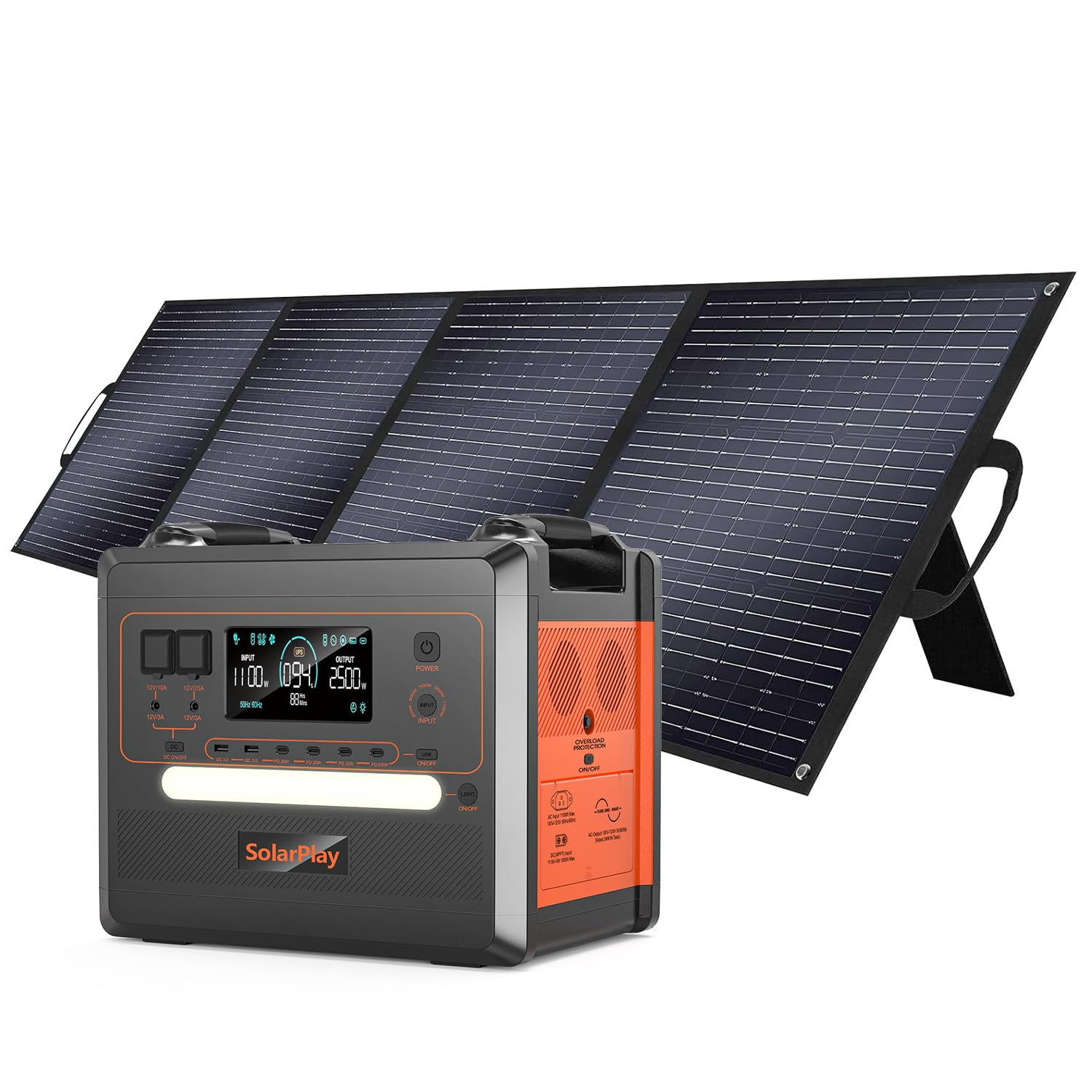 Amazon.com: SolarPlay 2500W Portable Power Station, 2304Wh Large