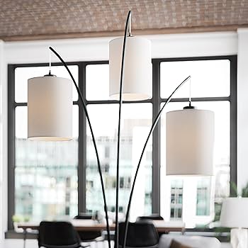 Kenroy Home 32849BL Leah Arc Floor Lamp, 60W, Black - Amazon.com