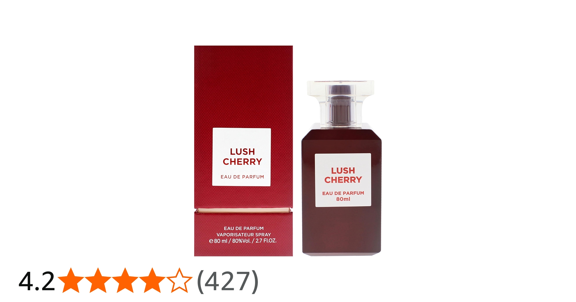 Fragrance World – Lush Cherry Eau De Parfum - 80ml Unisex perfume