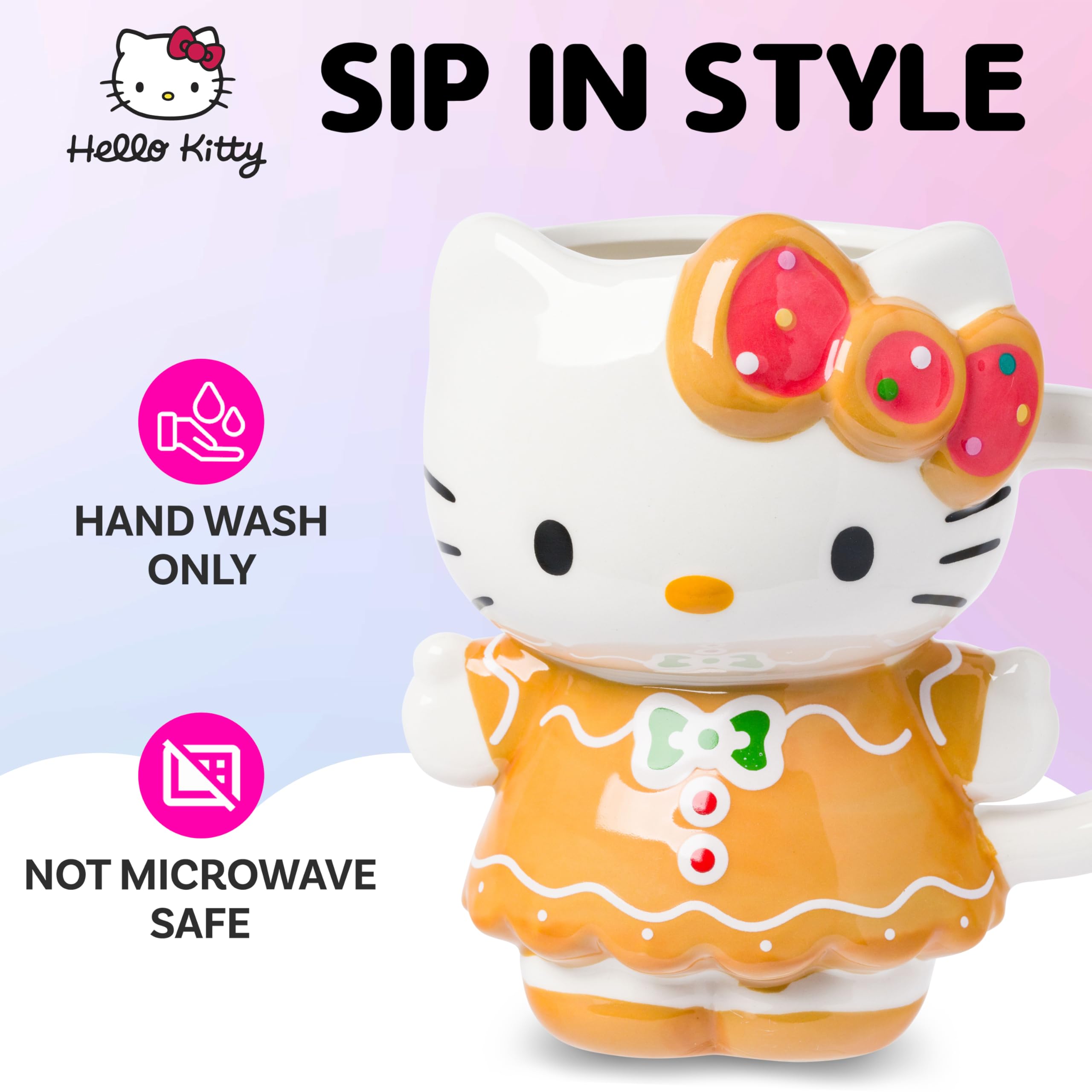 Amazon.com | Silver Buffalo Sanrio Hello Kitty Gingerbread Dress