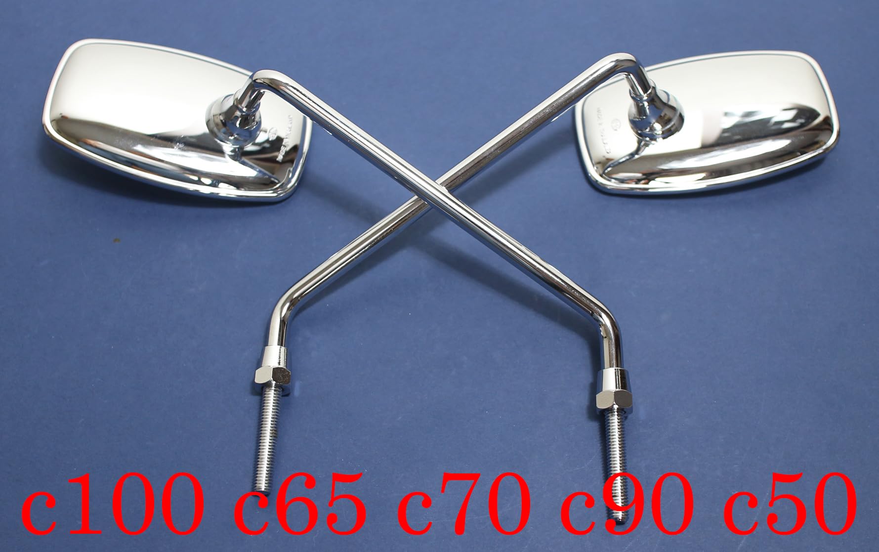 Amazon | ホンダ スーパーカブ 用社外部品 レトロ バックミラー 四角