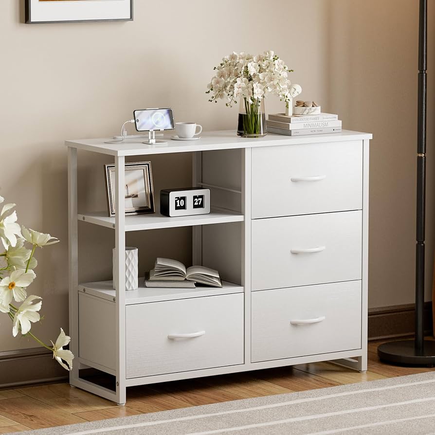 Amazon｜IKIFLY チェスト収納 タンス 棚付き 箪笥 リビング収納