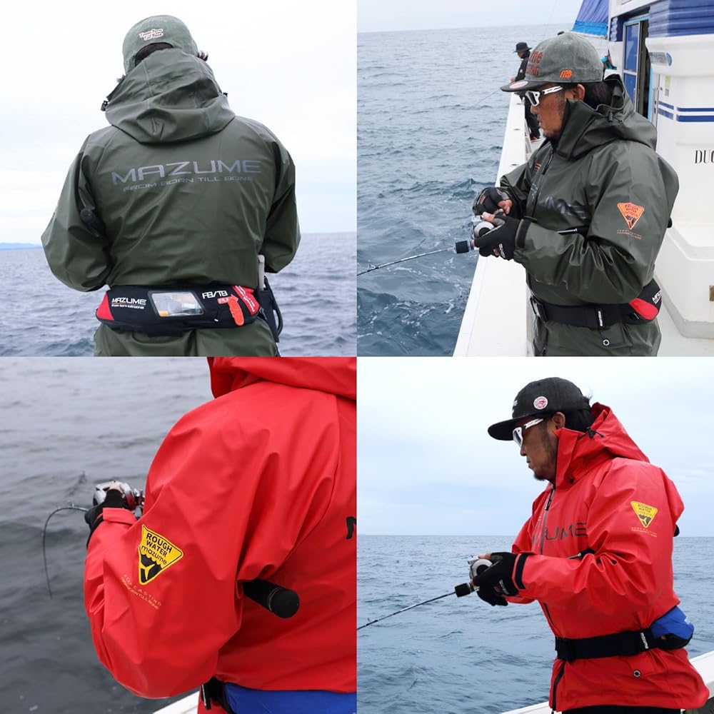 Amazon | mazume ROUGH WATER レインスーツ MZRS-774-03 ブラック L